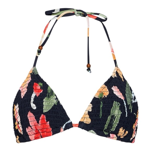 Seafolly Summer Memoirs Dark Blue Bikini Top NWT - Picture 2 of 7